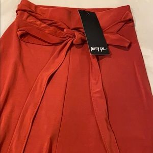 ~Nasty Gal~ Burnt Orange Wide Leg Pants